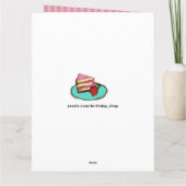 シスターおもしろい誕生日カード カード (裏面)