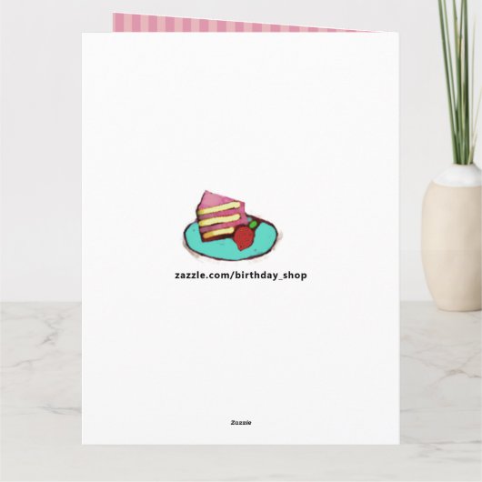 シスターおもしろい誕生日カード カード (裏面)