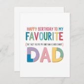 「シスターお気に入りの誕生日カード」 シーズンカード (正面/裏面)