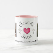 シスターお気に入りの2フォトカスタムマグ マグカップ (中央)