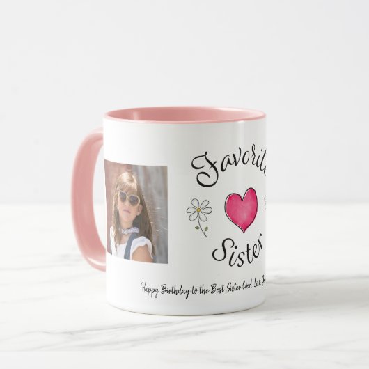 シスターお気に入りの2フォトカスタムマグ マグカップ (正面左)