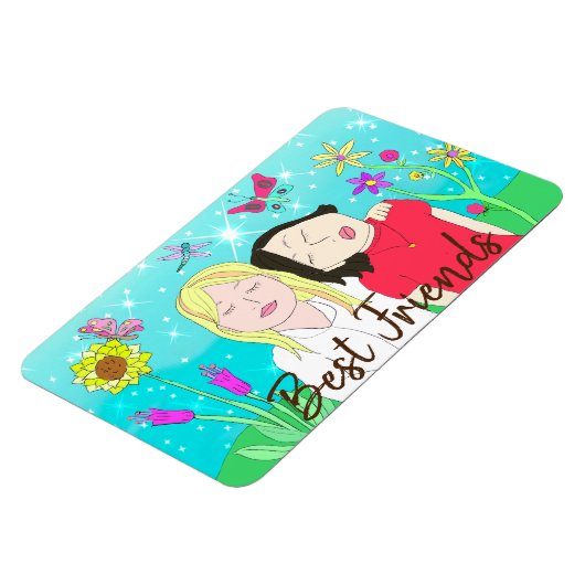 シスターお洒落フォークアートハンドドロー マグネット (左側)