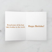 シスターからブラザー/リトルチックス誕生日カード シーズンカード (内部)