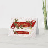 シスターと彼女の家族クリスマスホリーベリー シーズンカード (正面)