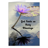 シスターのノートカード、多くの恵み (正面)