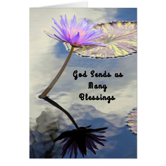 シスターのノートカード、多くの恵み (正面)