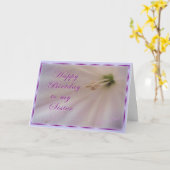 シスターの日/花とリボン カード (黄色い花)