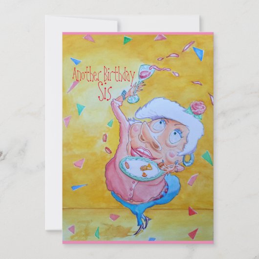 シスターの誕生祝いカード サンキューカード (正面)