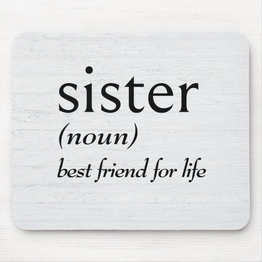 シスターの辞書定義 マウスパッド (正面)
