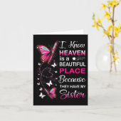 シスターは私のガーディアンエンジェル天国メモリアルデー カード (黄色い花)