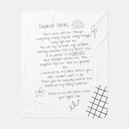 シスターへの手紙 フリースブランケット