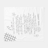 シスターへの手紙 フリースブランケット (正面(横))