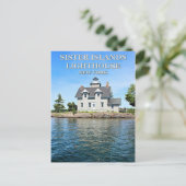 シスターアイランズライトハウスニューヨーク葉書 ポストカード (スタンド正面)