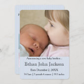 シスターアナウンシングブラザーズ誕生ブルー 案内状 (正面/裏面)