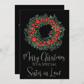 シスターインロークリスマスベリーリース シーズンカード (正面/裏面)