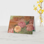 シスターインロービューティフル誕生日シャビーシック カード (黄色い花)