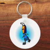 シスターエイリアンスケートで滑る キーホルダー (正面)