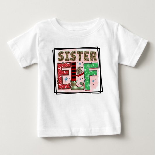 シスターエルフクリスマス ベビーTシャツ (正面)