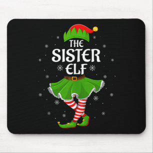 シスターエルフ クリスマス ファミリー ガールズ レディース エルフ仲間 マウスパッド