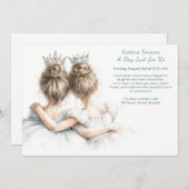 シスターエレガントズお祝いパステルアート 招待状 (正面/裏面)