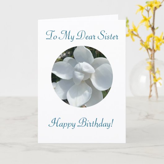 シスターエレガントズの誕生日カード カード (黄色い花)