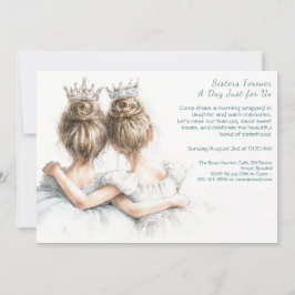 シスターエレガントデイブランチ招待状パステルアート 招待状