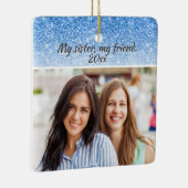 シスターエレガントブルーグリッター2面2写真 セラミックオーナメント (右)