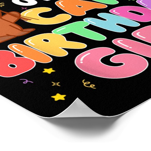 シスターオブザケイピー誕生日ガールキャピバラファミリーP ポスター (角)