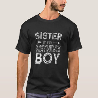 シスターオブザ誕生日ボーイファミリーラブお祝い Tシャツ