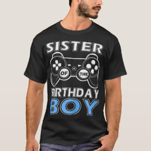 シスターオブ誕生日ボーイビデオゲーム服ゲーマーパー Tシャツ