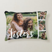 シスターカスタマイズフォトコラージュ アクセントクッション (正面)