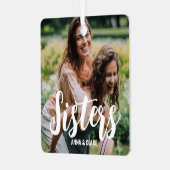 シスターカスタマイズフォトコラージュ メタルオーナメント (正面左)