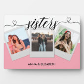 シスターカスタムフォトコラージュ可愛いプレゼント フォトプラーク (正面)