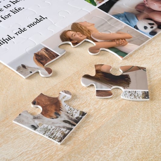 シスターカスタム定義引用文14フォトコラージュ ジグソーパズル (側面)