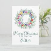 シスターカラフルクリスマスリース シーズンカード (スタンド正面)