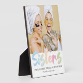 シスターカラフル写真 フォトプラーク (側面)