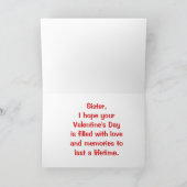 シスターカード用バレンタイン シーズンカード (内部)