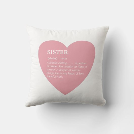 シスターキープサケハートフォトコラージュ引用文 クッション (裏面)