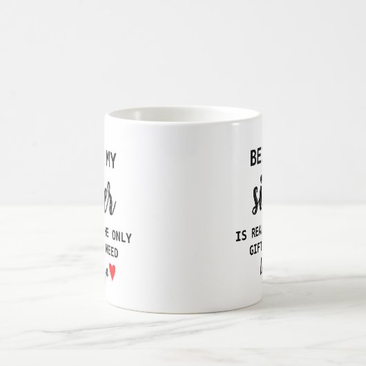 シスターギフトおもしろい誕生日 コーヒーマグカップ (中央)