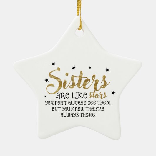 シスタークリスマスオーナメント セラミックオーナメント (裏面)