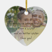 シスタークリスマスオーナメント – Photo keepsake 2023 セラミックオーナメント (正面)