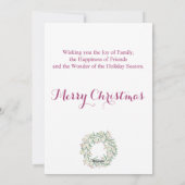 シスタークリスマスカードベリーリース シーズンカード (裏面)