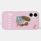 シスターコラージュiPhone 16ケース - 同じ心 Case-Mate iPhoneケース (裏面 (横))