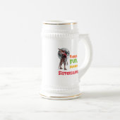 シスターザウルス おそろい姉妹恐竜デザイン ビールジョッキ (正面右)