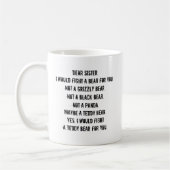 シスターシスターおもしろいギフトマグ コーヒーマグカップ (左)