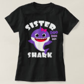 シスターシャークシャツシスターシャーク恋人 Tシャツ (デザイン正面)