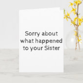 シスターシンプルの同情カード カード (黄色い花)