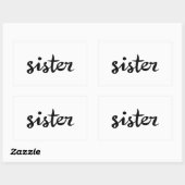 シスターシール 長方形シール (シート)