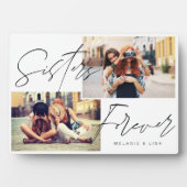 シスターススクリプトオーバーレイ、複数の写真トレンディー フォトプラーク (正面)