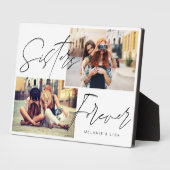 シスターススクリプトオーバーレイ、複数の写真トレンディー フォトプラーク (側面)